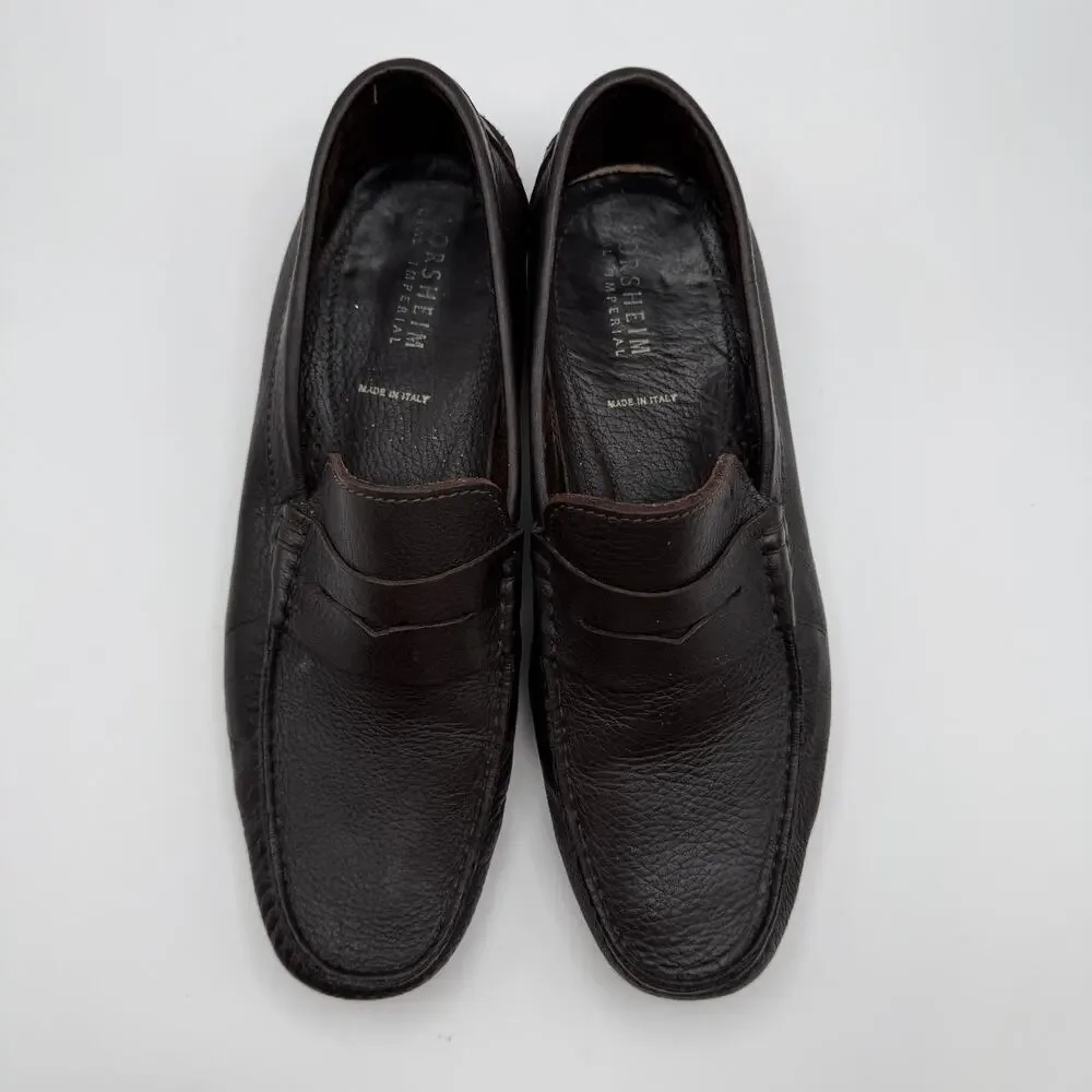 Florsheim vintage brown leather Royal Imperial driving loafers Mens 8.5